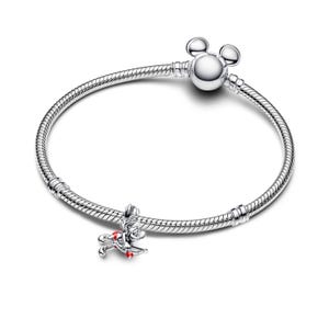 Disney Mickey Mouse Cupid Charm , Sterling Silver, Perfect For Bracelets, Gift for Her, Jewelry Accessory