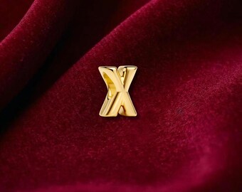 Letter X Alphabet Charm , Sterling Silver, Perfect For Bracelets, Gift for Her, Jewelry Accessory