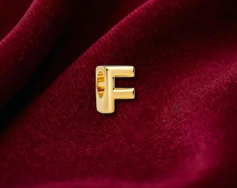 Letter F Alphabet Charm , Sterling Silver, Perfect For Bracelets, Gift for Her, Jewelry Accessory