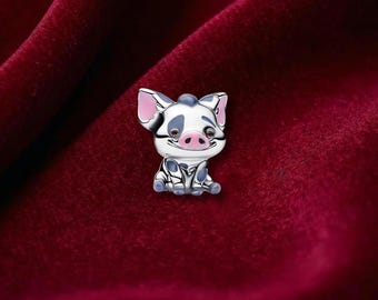 Moana Pua The Pig Sterling Silver Charm, Bracelet Accessory