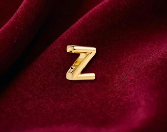 Letter Z Alphabet Charm , Sterling Silver, Perfect For Bracelets, Gift for Her, Jewelry Accessory
