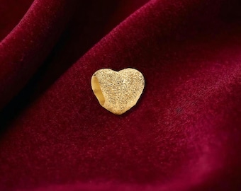 Textured Heart Mini Charm , Sterling Silver, Perfect For Bracelets, Gift for Her, Jewelry Accessory