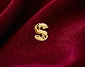 Letter S Alphabet Charm , Sterling Silver, Perfect For Bracelets, Gift for Her, Jewelry Accessory