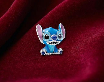 Stitch Charm , Sterling Silver, Perfect For Bracelets, Gift for Her, Jewelry Accessory