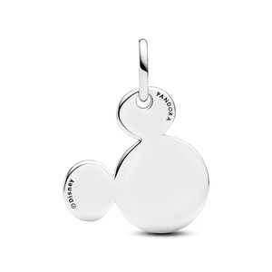 Disney Mickey Mouse Engravable Dangle Charm , Sterling Silver, Perfect For Bracelets, Gift for Her, Jewelry Accessory