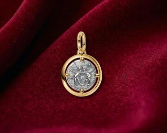 Cupid Medallion Charm, Sterling Silver Bracelet Accessory