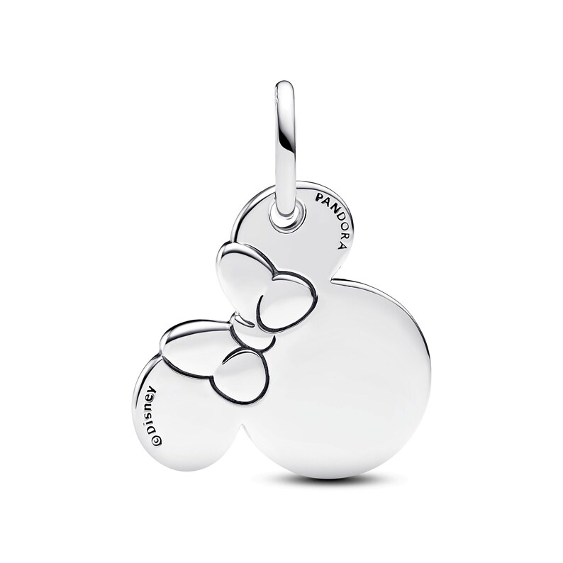 Disney Minnie Mouse Engravable Dangle Charm , Sterling Silver, Perfect For Bracelets, Gift for Her, Jewelry Accessory