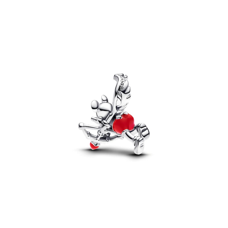 Disney Mickey Mouse Cupid Charm , Sterling Silver, Perfect For Bracelets, Gift for Her, Jewelry Accessory