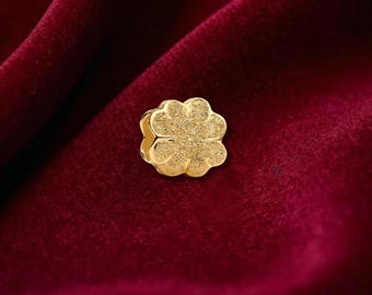 Textured Sterling Silver Clover Charm, Bracelet Jewelry Accessory