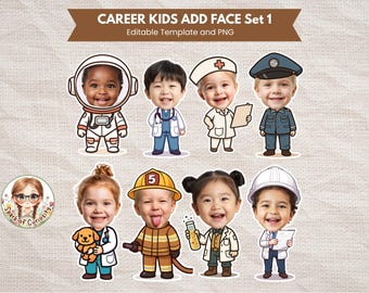 Career Day Kids Add Face Dream Job Clipart Template Kids Career Body Cutout Classroom Bulletin Board Decor Future Career Craft Keepsake Idea