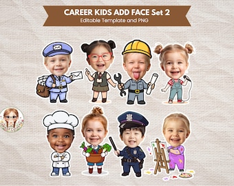 Community Helper Kids Add Face Future Jobs Template Career Body Cutout Career Classroom Bulletin Board Decor Community Helper DIY Craft Idea