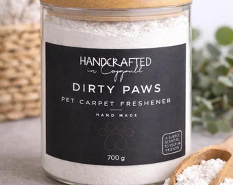 Ambientador para alfombras Coppull Pet Friendly con aroma a patas sucias, 700 g.