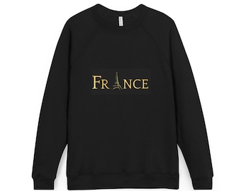 Minimalist France Eiffel Tower Logo Sweatshirt | Paris Travel Typography
