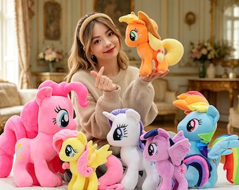 Adorable My Little Pony Plush Doll, Fluffy Cartoon Stuffed Toy, Sweet Present for Children