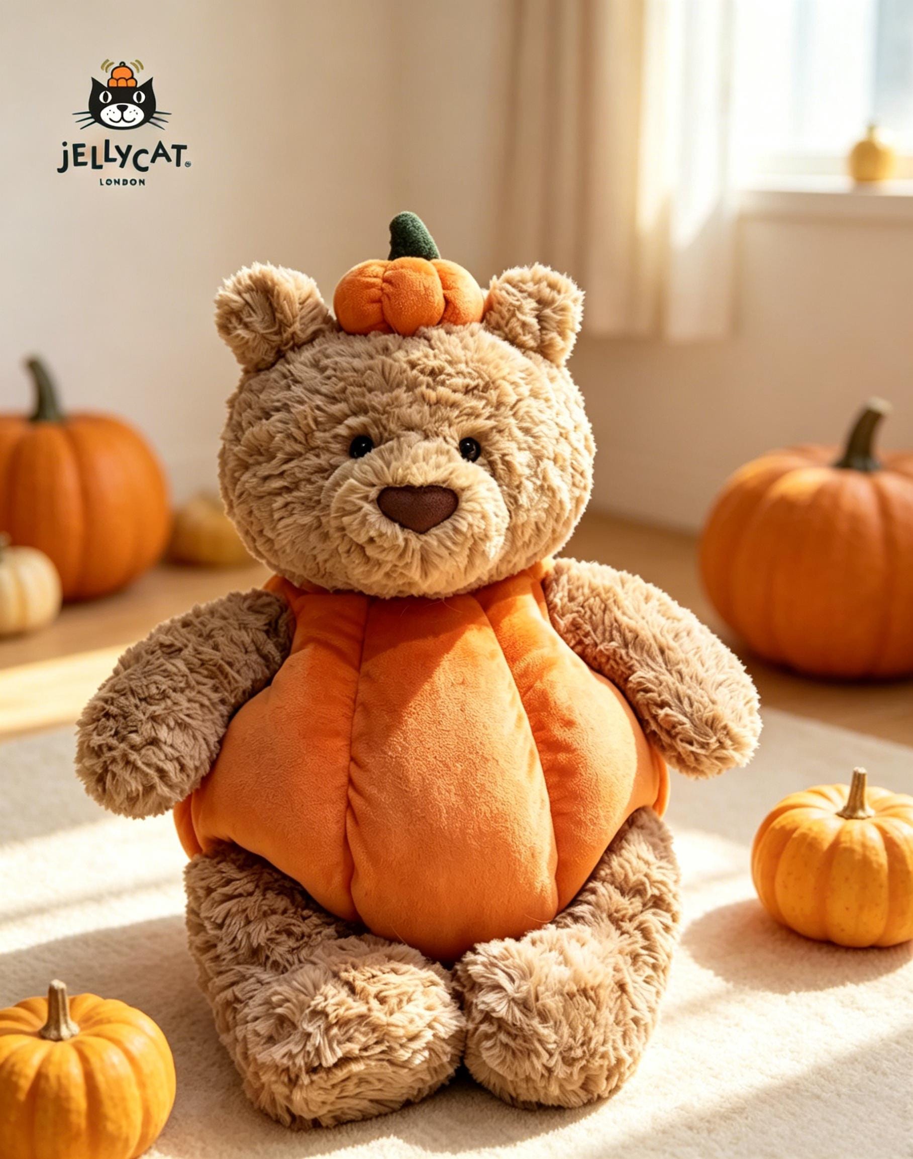 Jellycat Bartholomew Bear Pumpkin - Etsy