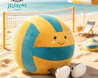 Jellycat Fun Sports Beach Beachvolleyball Spielzeug Puppen - Geburtstagsgeschenk - Kreative Dekorationsartikel