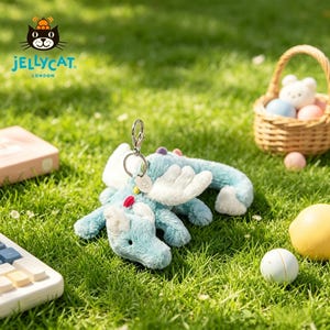 Sky Dragon Bag Charm Jellycat - Etsy