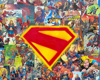 Supergirl Mixed Media Art