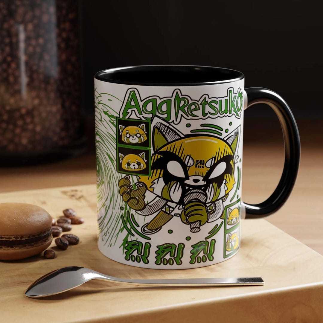 Agretsuko Mug, Fanart Anime Mug, Anime Lover Gift, Anime Mug 11oz ...