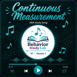 Kontinuierliche Messung ABA Studieren Lied | RBT Prüfungsvorbereitung Audio | Messbegriffe | Verhaltensstudie Labor
