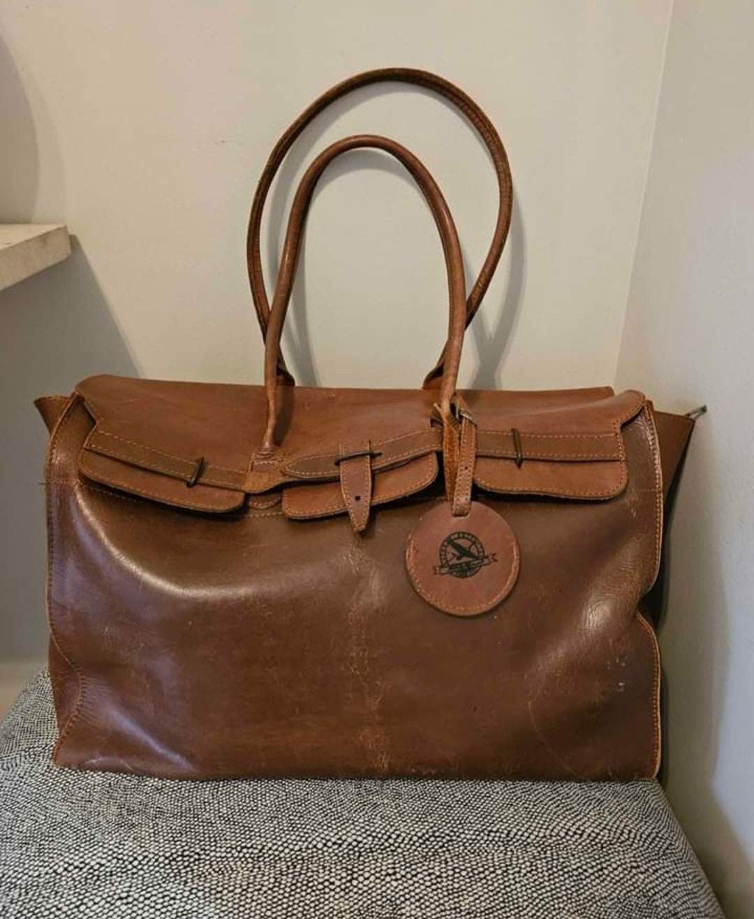 Sac surdimensionné en cuir vintage Eddie Bauer France