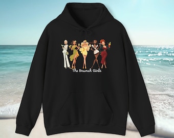 Bachelorette Hoodie | The Brunch Girls Matching Hoodies | Girls Trip Hoodie | Cocktail Hoodie | Bridesmaid Hoodie Gift for Best Friend