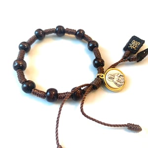 Medalla Escapulario Bicolor Reversible - Pulsera Rosario