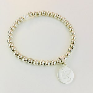 Holy Spirit Confirmation .925 Sterling Beads and Pearl Bracelet