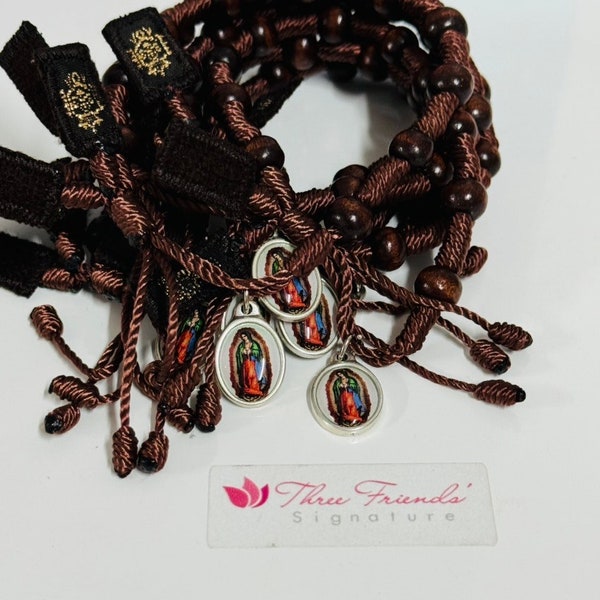 Carmelite Scapular Our Lady of Guadalupe youth rope Bracelet