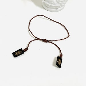 Brown Scapular Bracelet