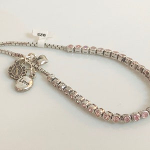 The Blessed Mother with you Sterling Silver Bracelet
