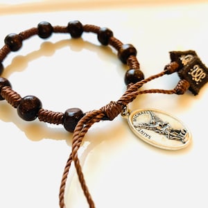 Men - Youth- Adult Adjustable St Michael Medal Scapular Bracelet