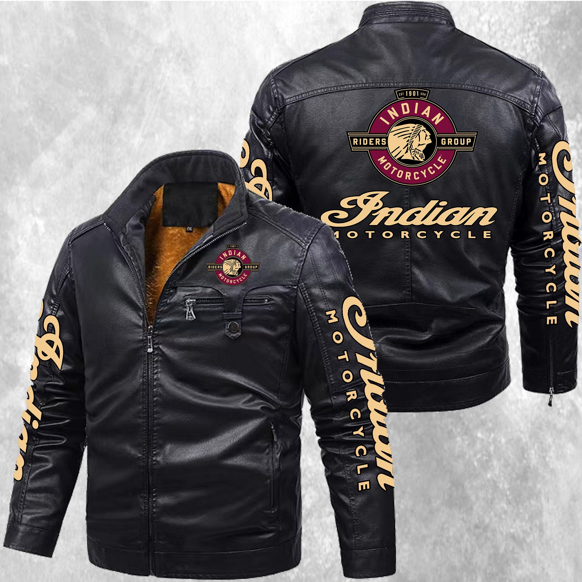 Indian Motorcycle Men's New Leather 