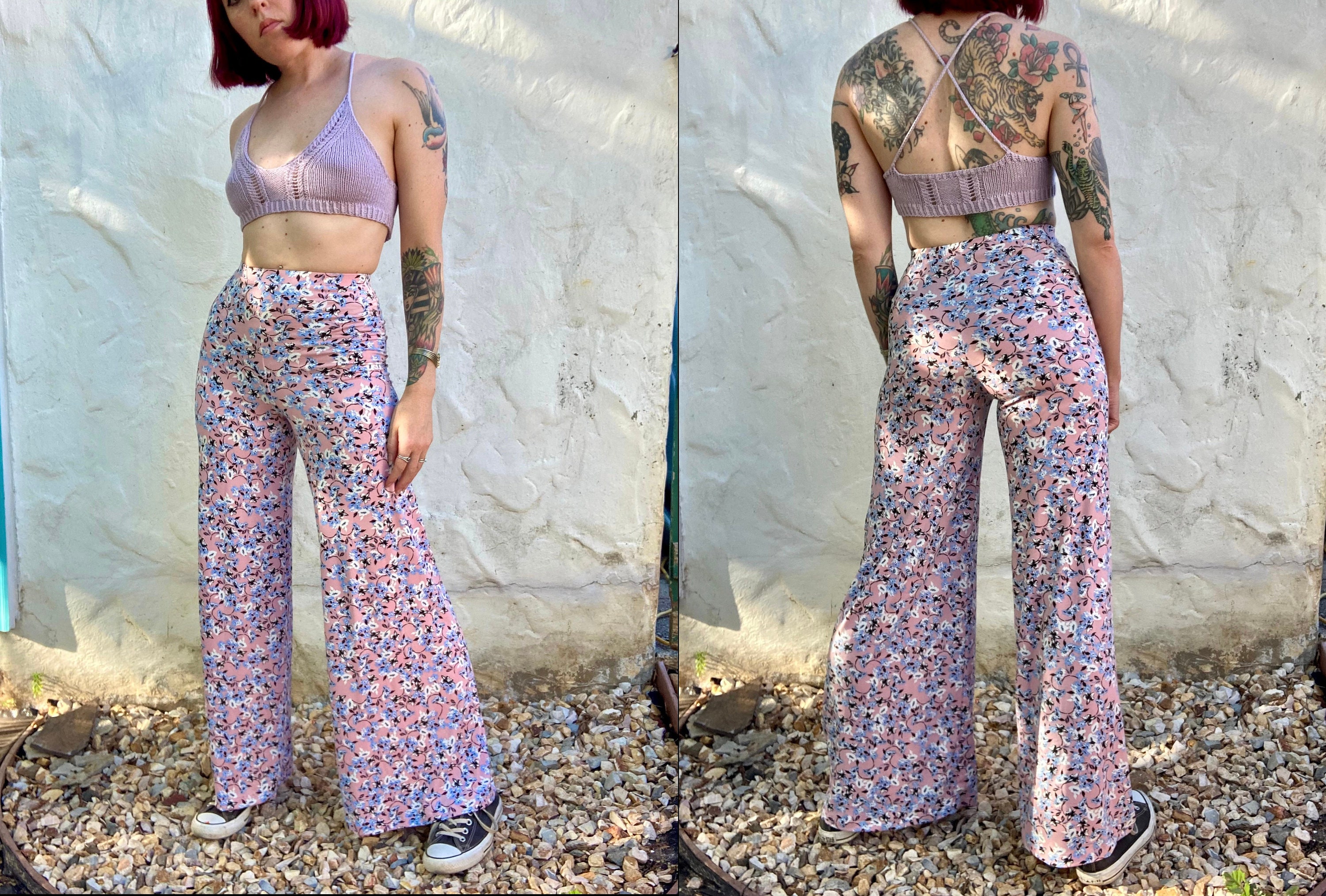 Floral Wide Leg Pant - Etsy