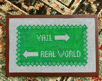 Vail vs. Lienzo de punto de aguja del mundo real