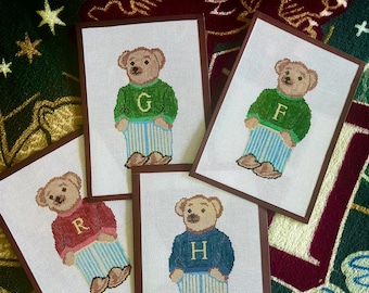 Lienzo personalizado de punto de aguja con el oso de Harry Potter
