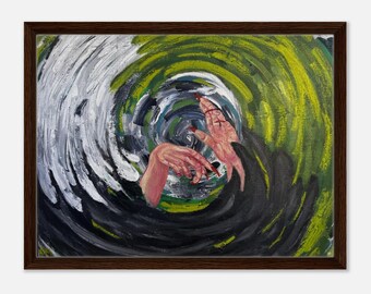 Spiraling | Framed Canvas 45x60 cm / 18x24″