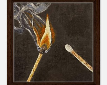 My Perfect Match | Framed Canvas 30x30 cm / 12x12″