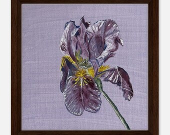 Iris I | Framed Canvas 30x30 cm / 12x12″
