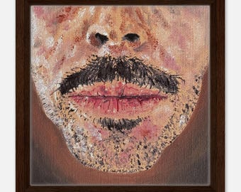 Mask for Masc | Framed Canvas 30x30 cm / 12x12″