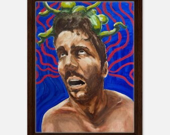In My Blue Period II | Framed Canvas 30x40 cm / 12x16″