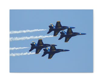 Blue Angels Formation Flight Matte Canvas