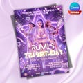 Kpop Demon Hunters Birthday Invitation Template | Editable Canva Template | Kpop Anime Invite | Digital Download | Printable Card for Kids