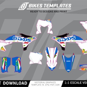 KTM Six Days Italia 2026 – Vollständiges Replika-Grafikdesign | Vektor-Motocross-Kit | CDR AI PDF