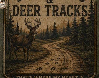 Dirt Roads & Deer Tracks Comfort Colors® Shirt | Hunting Shirt for Men | Country Lifestyle Tee | Deer Hunter Gift | Outdoor Apparel