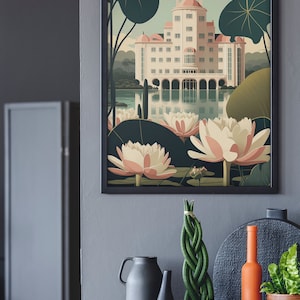 The White Lotus Hotel PHYSICAL art print, physical poster, White Lotus Art, The White Lotus Art Print physical, White Lotus HBO series image 9