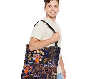 Knicks Champions Crowd Tote Bag