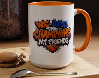 We Are The Champions graffiti basketball Accent Mug | 15oz