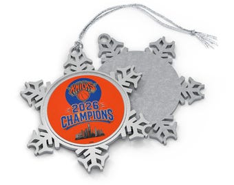 Knicks 2026 Champions Snowflake Ornament