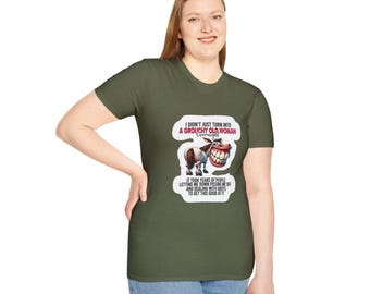 Grouchy Old Woman cartoon, T-Shirt